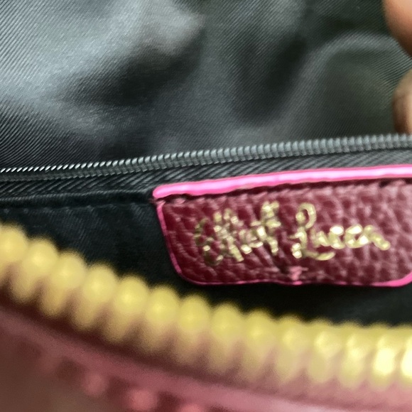 👜 Elliott Lucca Burgundy Leather Crossbody Bag-Like New 👜 - Picture 7 of 11